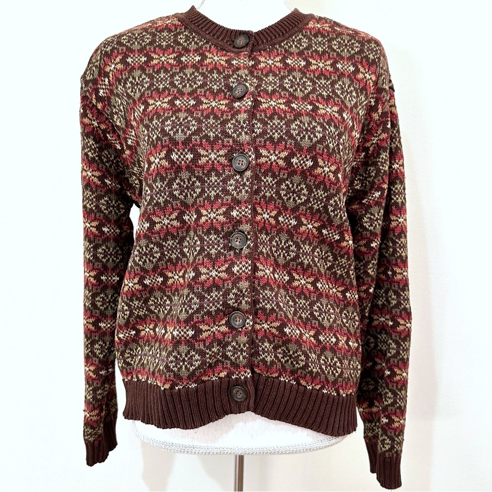 Vintage Aeroware by Aeropostale Button Down Cardigan Sweater Size Large